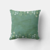 セージ緑装飾用クッション水の色離れの繊細さ クッション (裏面)