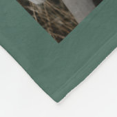 セージ緑5枚の写真モダン植物家族のプレゼント フリースブランケット (角)