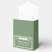 セージ緑Cielitoメキシコの赤ちゃんシャワー フェイバーボックス (オープン)