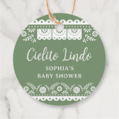 セージ緑Cielitoリンドタラベラメキシコベビーショウ フェイバータグ (裏面)