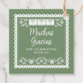 セージ緑Cielitoリンドタラベーラベイビーシャワー フェイバータグ (裏面)