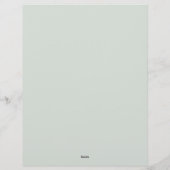 セージ縁どグリーンフラワーオーバーレイ レターヘッド (裏面)