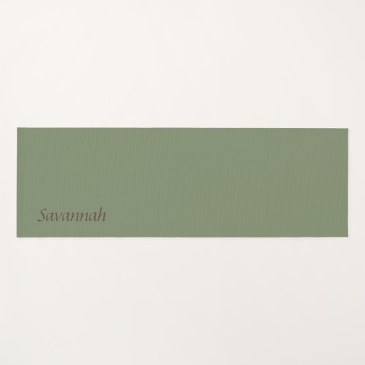 セージ自然グリーンヨガマット ヨガマット (正面(横))