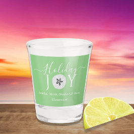 セージ航海のグリーンサンドドル3写真クリスマス ショットグラス