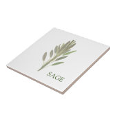 セージ草の緑のキッチン料理の緑の植物 タイル (側面)