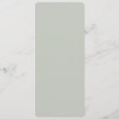 セージ葉のモチーフ感謝祭ディナーフラット4コース メニュー (裏面)