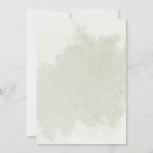 セージ葉グリーンフローラ看護学校卒業 招待状 (裏面)