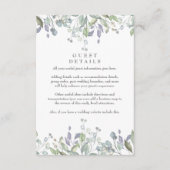 セージ薄紫フローラゲスト情報詳細 エンクロージャーカード (正面)