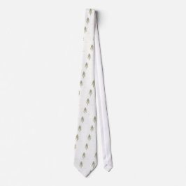 セージ薬草植物植物水彩緑自然 ネクタイ