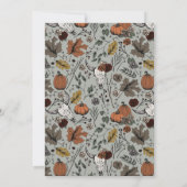 セージ西サンクスギビング牛スカル秋収穫 招待状 (裏面)