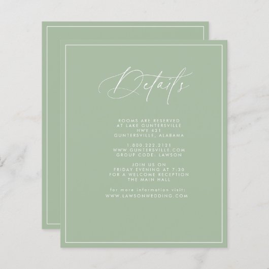 セージ詳細カード (正面/裏面)