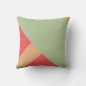 セージ赤黄色モダン色ブロック図形1 クッション (裏面)