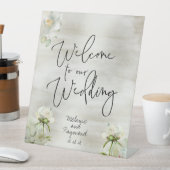 セージ金ゴールドフローラ歓迎結婚我々の手書き2 台座サイン (インサイチュ)