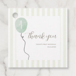 セージ間抜けグリーングースクエアメッセージカード フェイバータグ