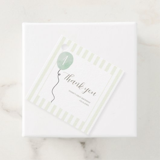 セージ間抜けグリーングースクエアメッセージカード フェイバータグ (インサイチュ)