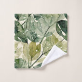 セージ離れとティール（緑がかった色）のフィルミー バスタオルセット (ウォッシュタオル)