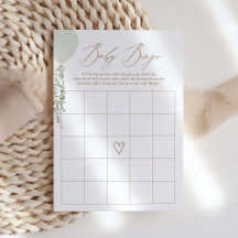 セージ風船ベイビーシャワービンゴゲーム