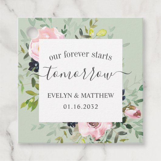 セージ・ウォーター・カラー・フローラが明日から永遠に始まる フェイバータグ (正面)