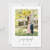 セージ |ガーデンフローラ写真結婚の写真 招待状 (裏面)