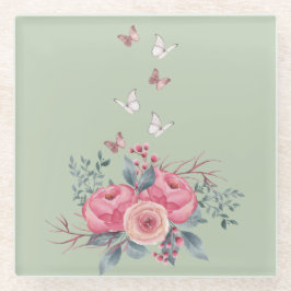 セージ・グラス・コースター ガラスコースター