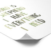 セージ・グリーン主は私の羊飼いのポスターである ポスター (角)