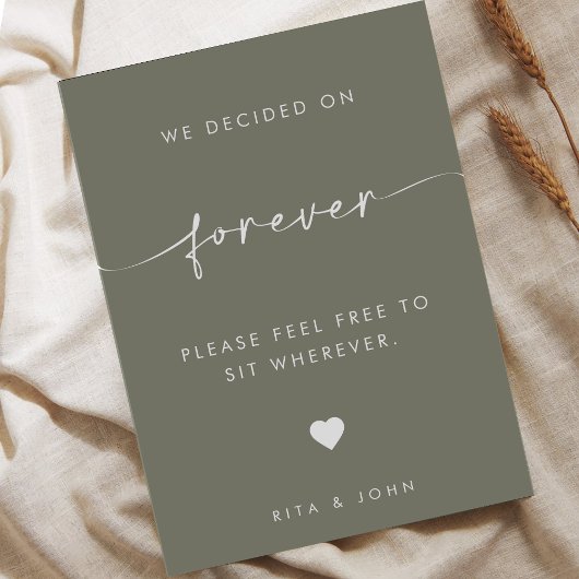 セージ・グリーン側面の看板ではなく結婚シートを選択 ポスター