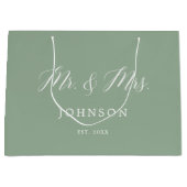 セージ・グリーン夫妻 ラージペーパーバッグ (正面)