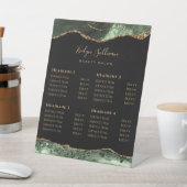 セージ・グリーン瑪瑙美しいサロン価格表 台座サイン (インサイチュ)