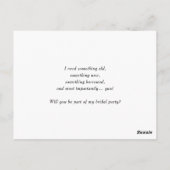 セージ・グリーン私の花の女の子カード ポストカード (裏面)