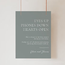 セージ・グリーン結婚のプラグ抜き式サイン