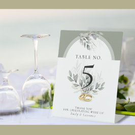 セージ・グリーン結婚ユーカリの表看板 台座サイン