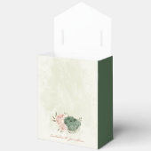 セージ・グリーン赤面結婚フローラ フェイバーボックス (見開き)