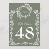 セージ・グリーン5 x 7モノグラムリース表番号 (裏面)