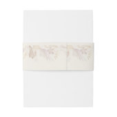 セージ・グリーン・アーモ結婚ンドの繊細な葉 招待状ベリーバンド (裏面例)