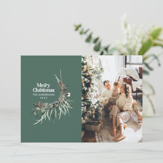 セージ・グリーン・エレガントウォーター・カラー植物学 シーズンカード (スタンド正面)