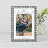 セージ・グリーン・ギンガム感謝感謝感謝感謝感謝祭賛美の開催 招待状 (スタンド正面)