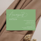 セージ・グリーン・クラシックミニマル・ユニークキンセアニラ 招待状