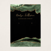 セージ・グリーン・ゲートジュエリー・ディスプレイ・カード (正面)