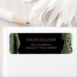 セージ・グリーン・ゲート酸差出人住所ラベル ラベル