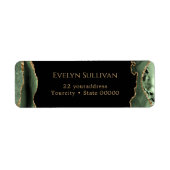 セージ・グリーン・ゲート酸差出人住所ラベル ラベル (正面)