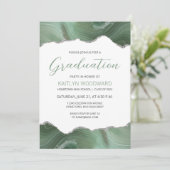 セージ・グリーン・シルバー・ゲート卒業パーティー 招待状 (スタンド正面)
