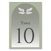 セージ・グリーン・ドラゴン結婚フライ テーブルナンバー (裏面)