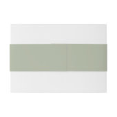 セージ・グリーン・ドラゴン結婚フライ 招待状ベリーバンド (裏面例)