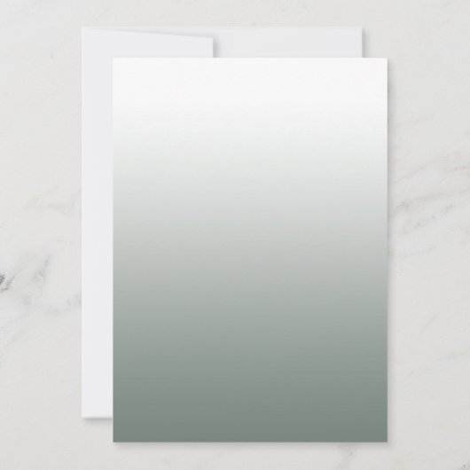 セージ・グリーン・ブルゴーニュ・ボゴ花模様結婚ズ 招待状 (裏面)