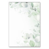 セージ・グリーン・ボウ・バプテスマ テーブルナンバー (裏面)