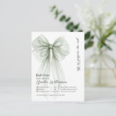 セージ・グリーン・ボウ・バプテスマ ポストカード (スタンド正面)