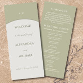 セージ・グリーン・モノグラム・ミニマリスト結婚ジャパンディ プログラム