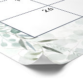 セージ・グリーン・ユーカリ期限を推測 ポスター (角)