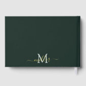 セージ・グリーン・ユーカリ結婚・グ離れレリーズ ゲストブック (裏面)