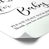 セージ・グリーン・ユーカリ・ブックスベビー・ポスター ポスター (角)